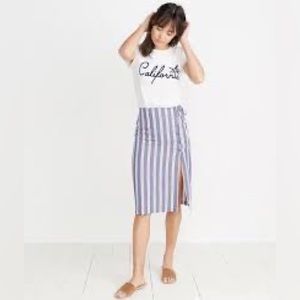 Marine Layer Striped Pencil Skirt